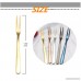 FashionMall 5 Pcs Multi-color 5 Inches Two Prong Forks Premium Stainless Steel Dessert Cake Forks Fruit Fork Set - B0797RFJHD